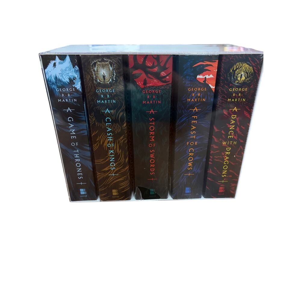 George R.R. Martin A Game of Thrones 5 Books Song of Ice and Fire Box Set-Sealed